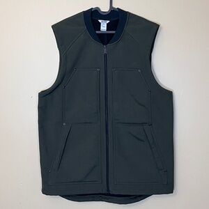 Duluth Trading Prudhoe Bay Heavy Duty Nylon Fleece Vest - Men's Size LT - Green